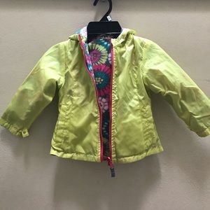 Carter’s 3 in 1 Coat Jacket Gray Green Pink Size 3T